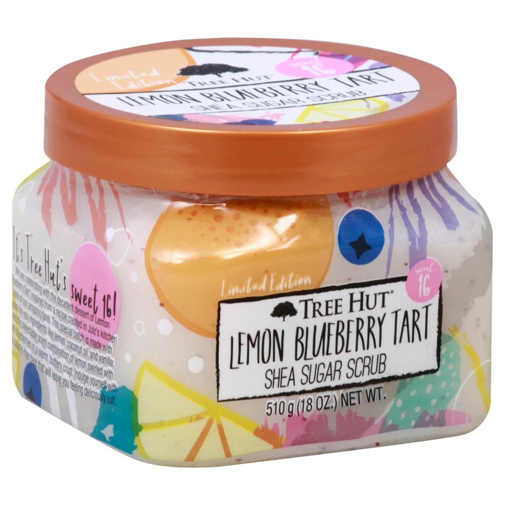 TREE HUT Lemon Blueberry Tart Sugar Scrub Sweet 16 Rare Limited Edition 18oz